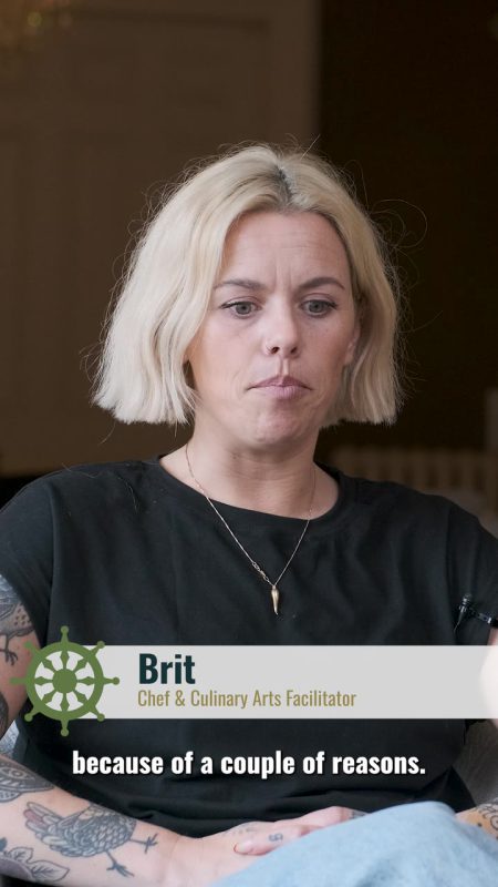Britney Condotta, Head Chef and Peer Support Lead