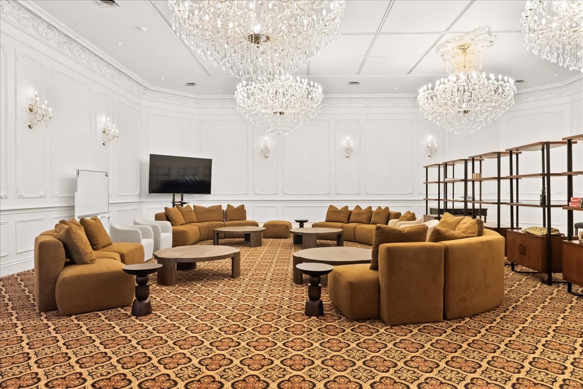 A communal living space at Rodman Hall