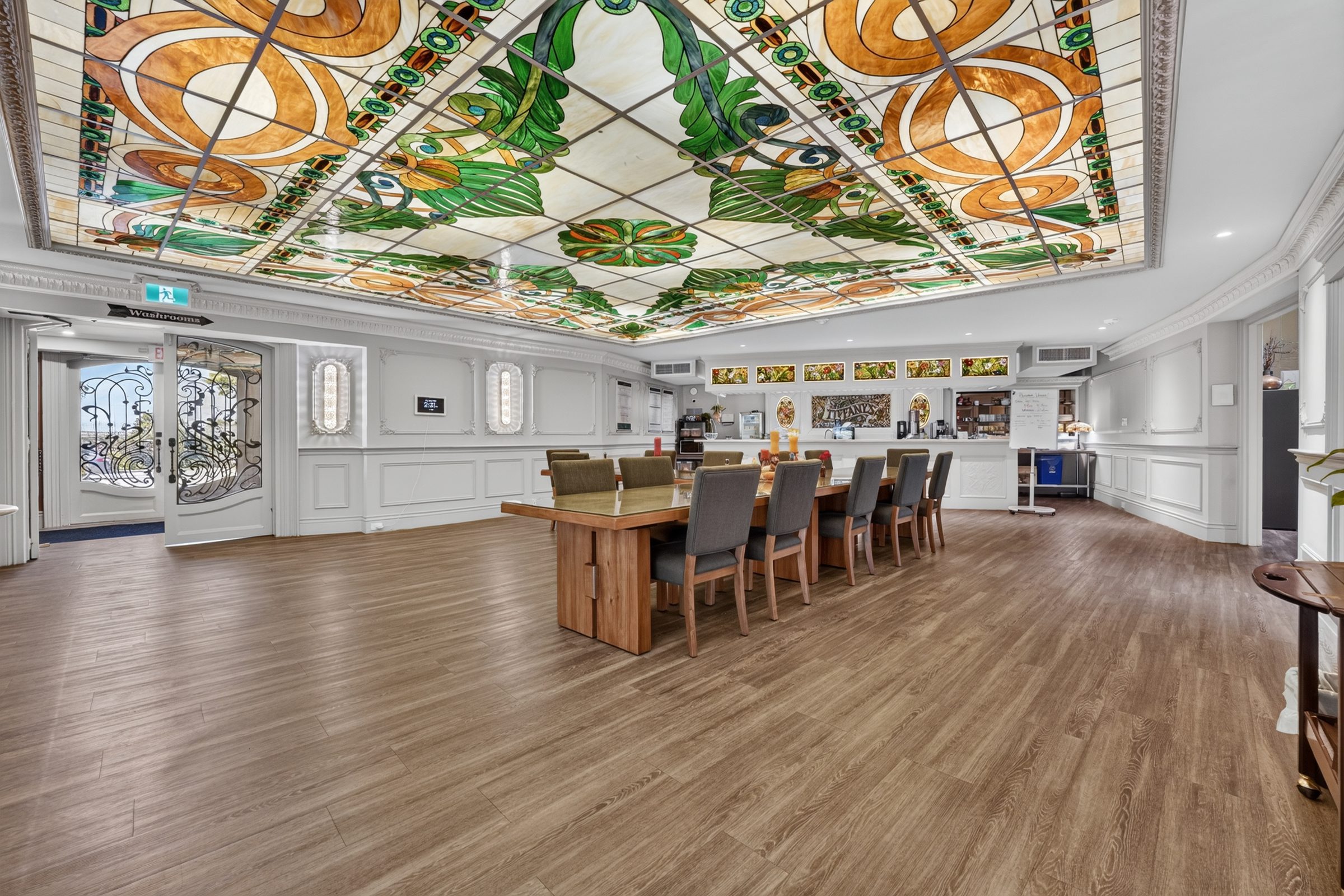 The dining hall